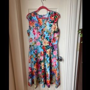 New York & Co Vibrant Floral Dress
